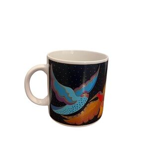 Laurel Birch Night Birds Vintage 1991 Celestial Ceramic‎ Mug Gold Details